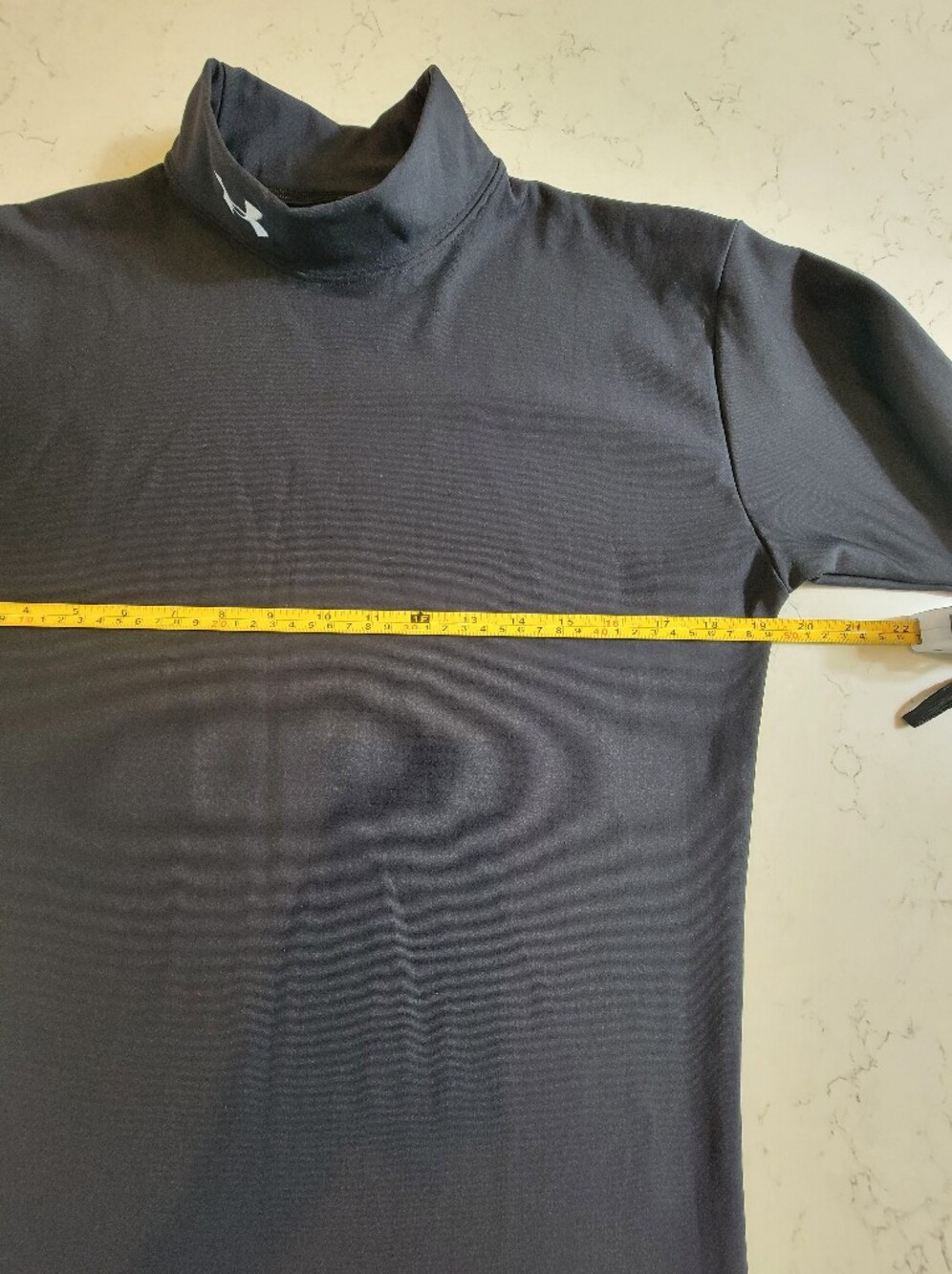 Under Armour ColdGear Men’s XL Black Compression Mock Neck Long Sleeve layer top - Picture 8 of 13